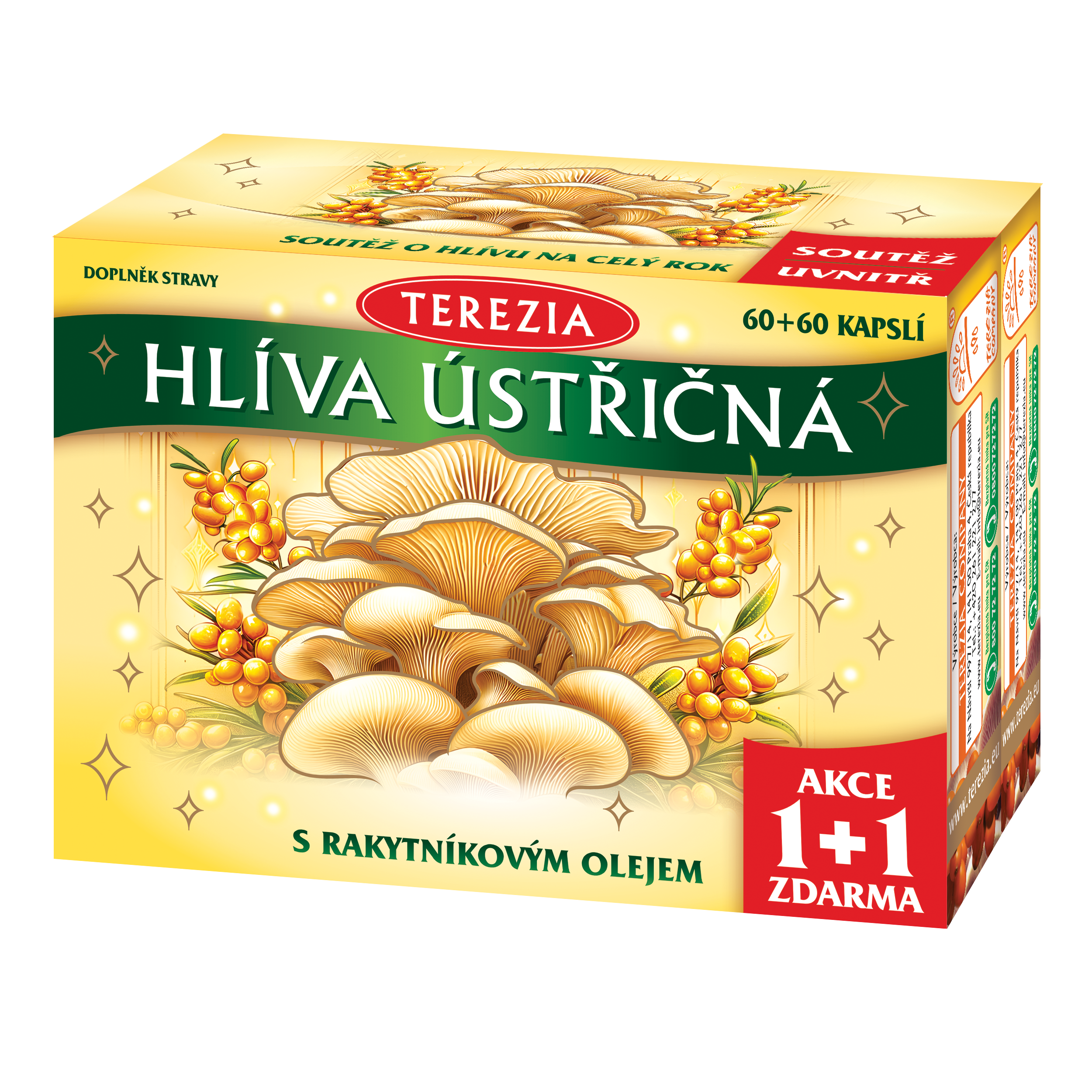 Hlíva ústřičná s rakytníkovým olejem – Limitovaná edice